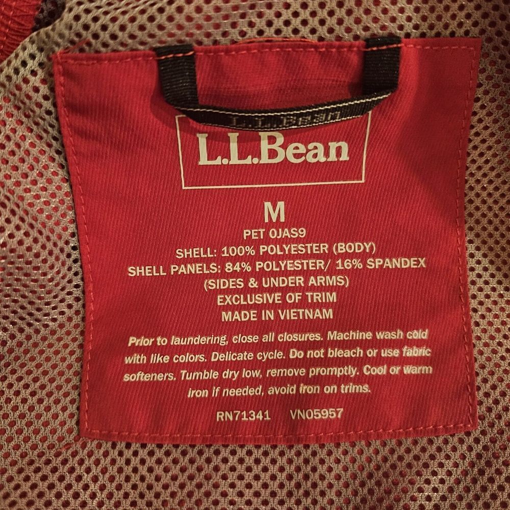 L.L.Bean Jacket Womens Medium Pink‎ Windbreaker 100% Nylon - Picture 16 of 16